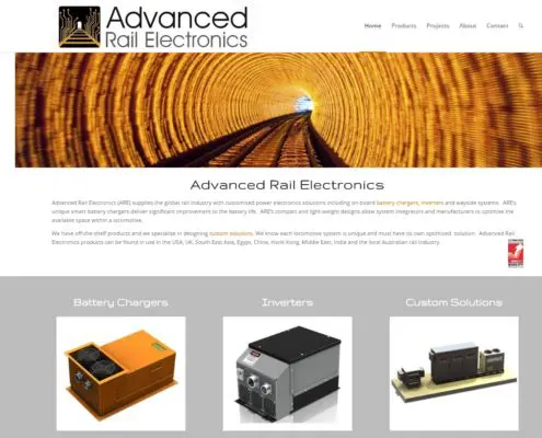 Website Design - Advanced Rail Electronics