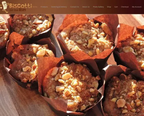 Website Design - Biscotti On The Run