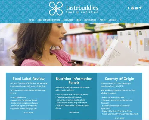 Website Design - Tastebuddies