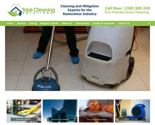 Website Design - Total Cleaning Solutions