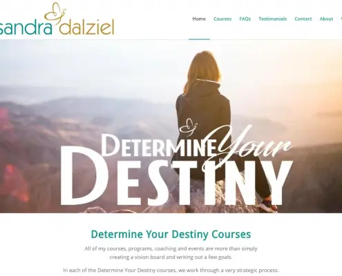 Website Design - Sandra Dalziel Courses