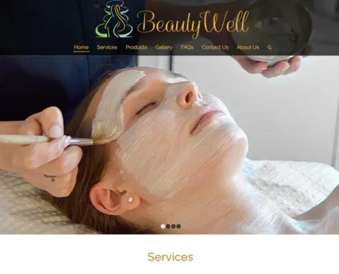 Beauty Well Website Design