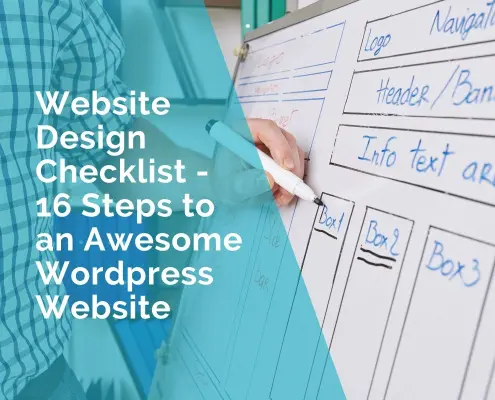 website design checklist - 16 steps to wordpress website