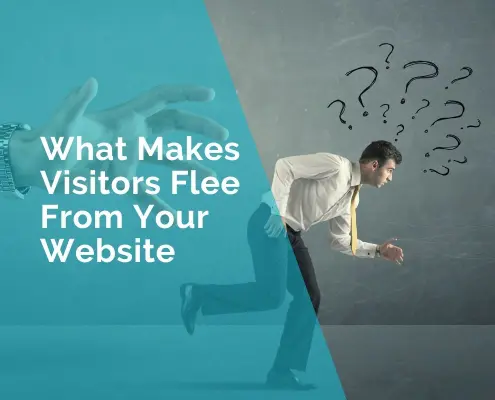 what makes visitors flee from your website