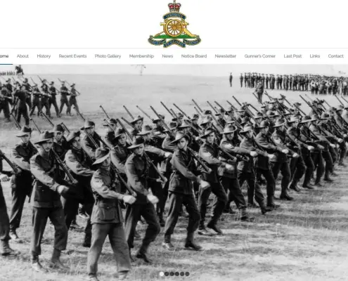 7 Field Regiment Website Design