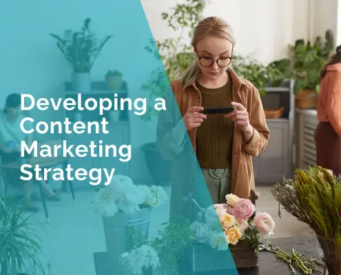 Florist developing a content marketing strategy