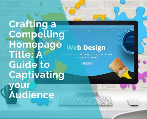 Crafting a compelling homepage title