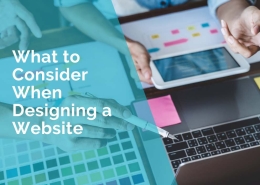 What to consider when designing a website