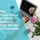 The importance of white space in web design